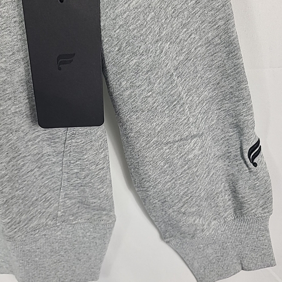 NEW Fabletics Men's The Year Round Terry Crew Neck Sweatshirt Grey $70 NWT - Picture 4 of 7